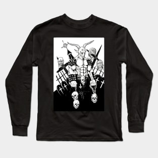 Baphomet BW Long Sleeve T-Shirt